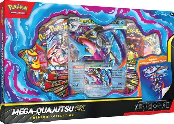 ! Beschädigt ! Pokemon Quajutsu EX Kollection DE.