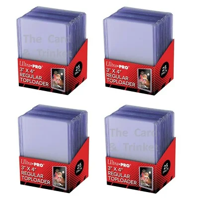 4er Pack Ultra Pro 3x4 Toploader 100stk.