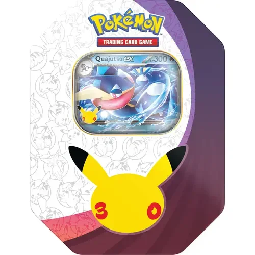 30th. Pokemon Quajutsu EX Tin DE.