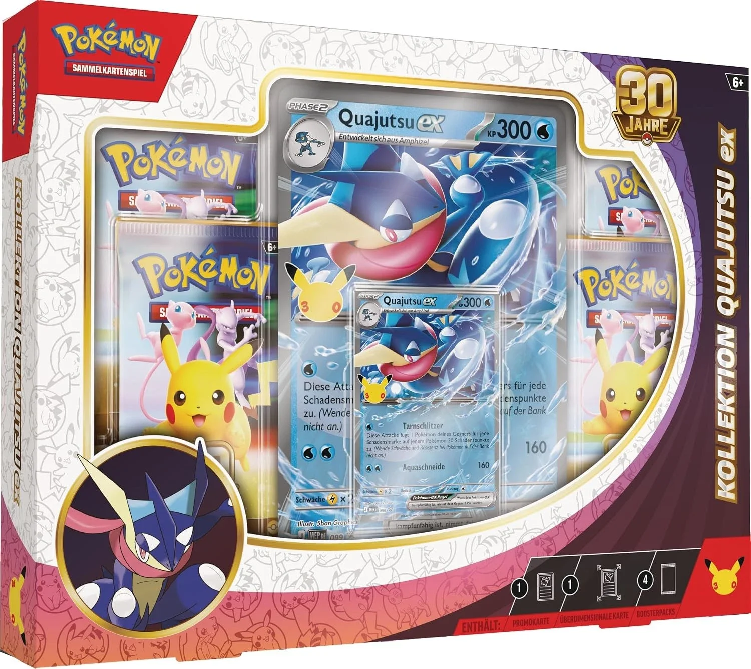 30th. Pokemon Quajutsu EX Kollektion DE.